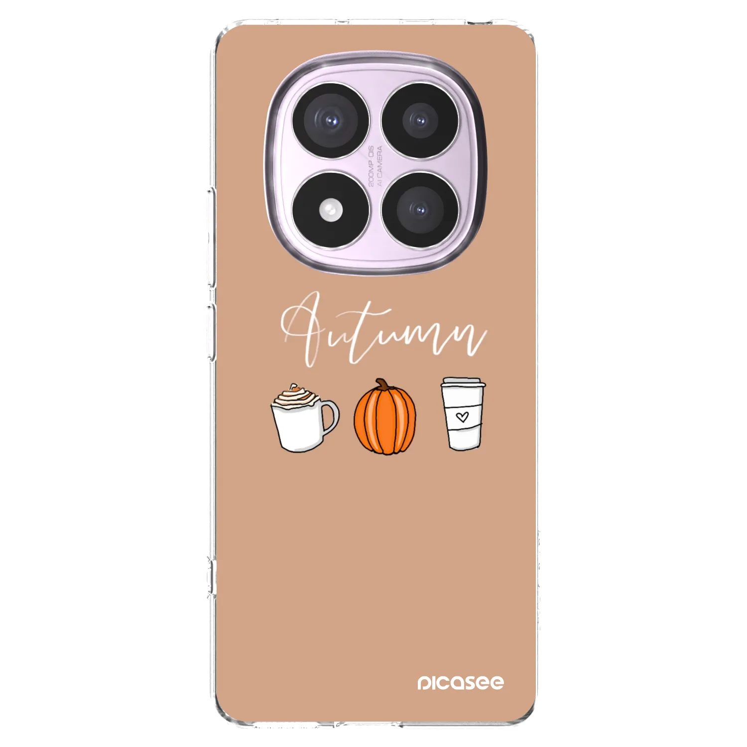 Picasee silikonový průhledný obal pro Xiaomi Redmi Note 14 Pro 5G - Autumn
