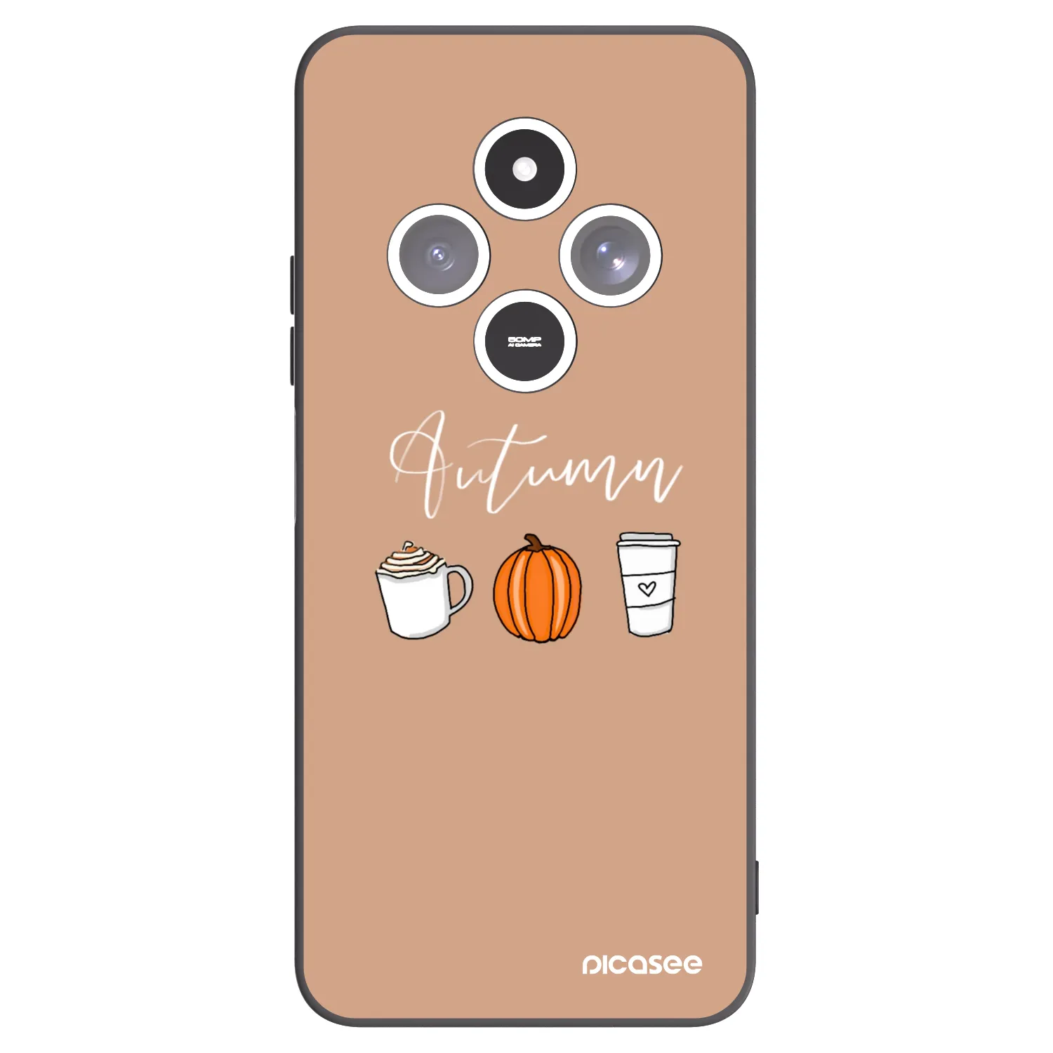 Picasee silikonový černý obal pro Xiaomi Redmi 14C - Autumn