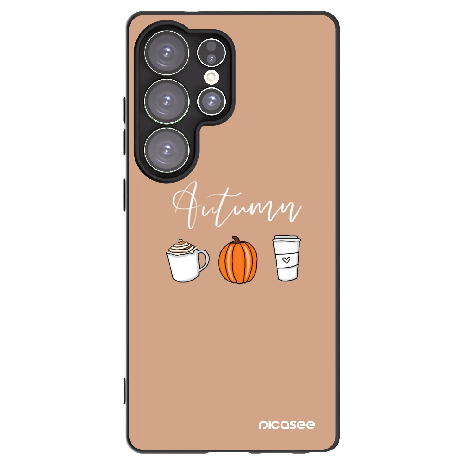 Picasee silikonový černý obal pro Samsung Galaxy S25 Ultra 5G - Autumn