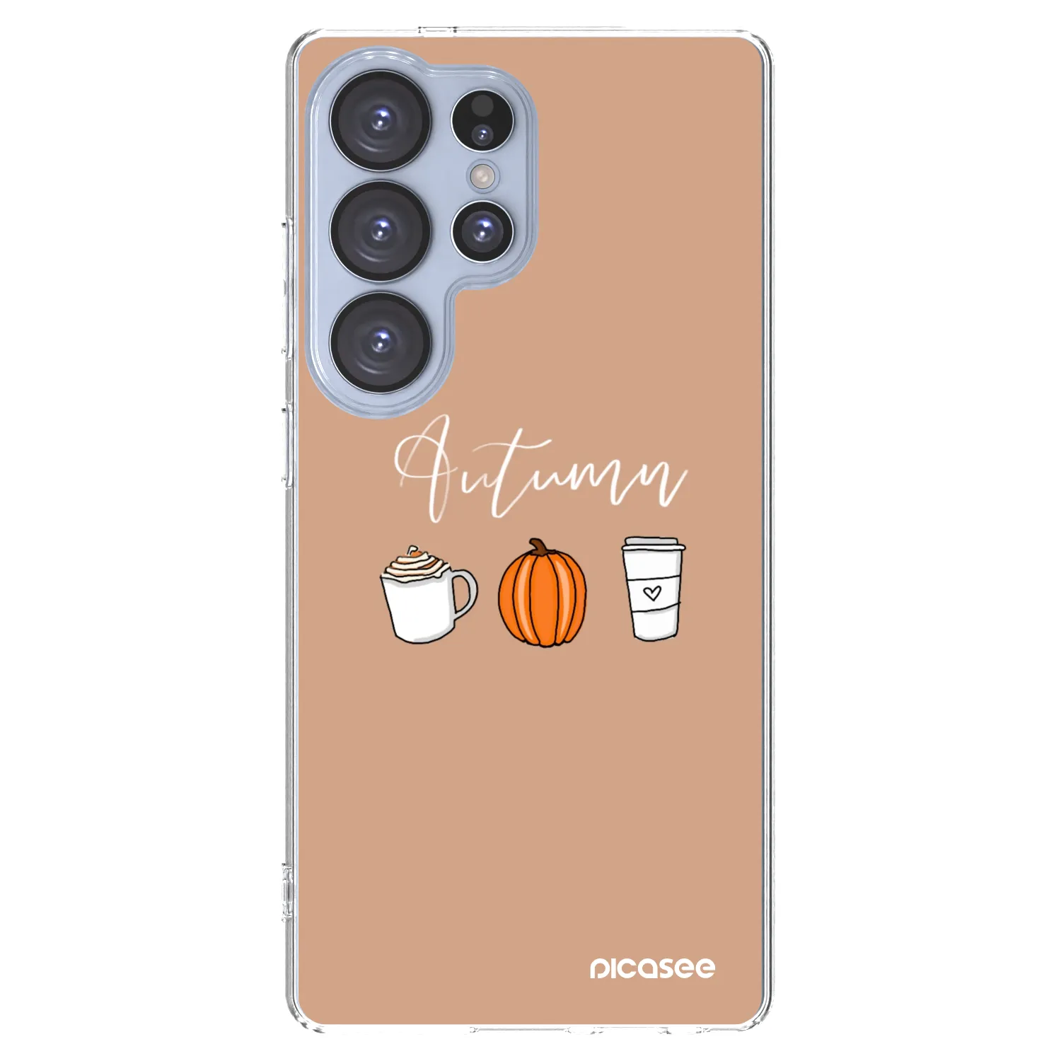 Picasee silikonový průhledný obal pro Samsung Galaxy S25 Ultra 5G - Autumn