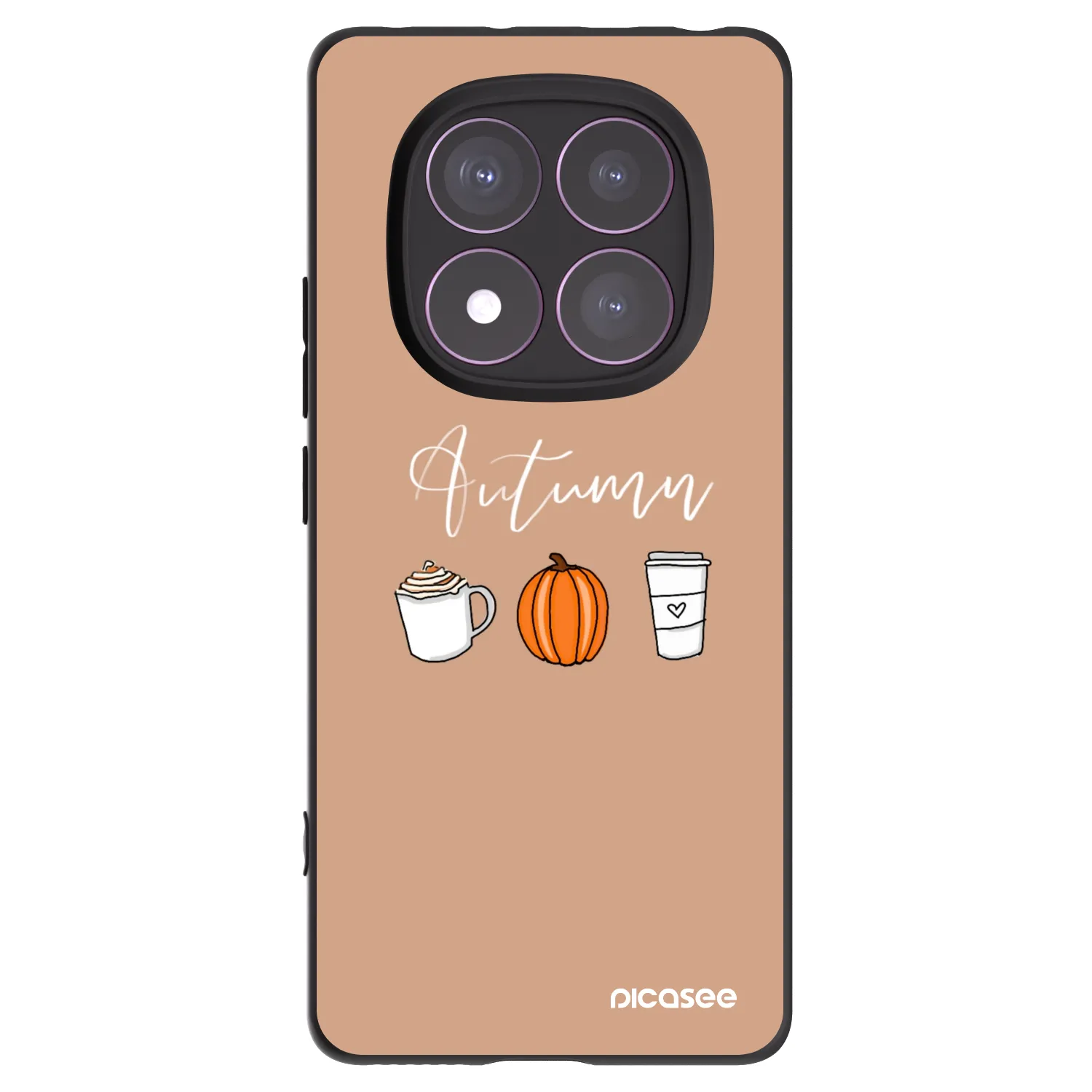 Picasee silikonový černý obal pro Xiaomi Redmi Note 14 Pro 4G - Autumn
