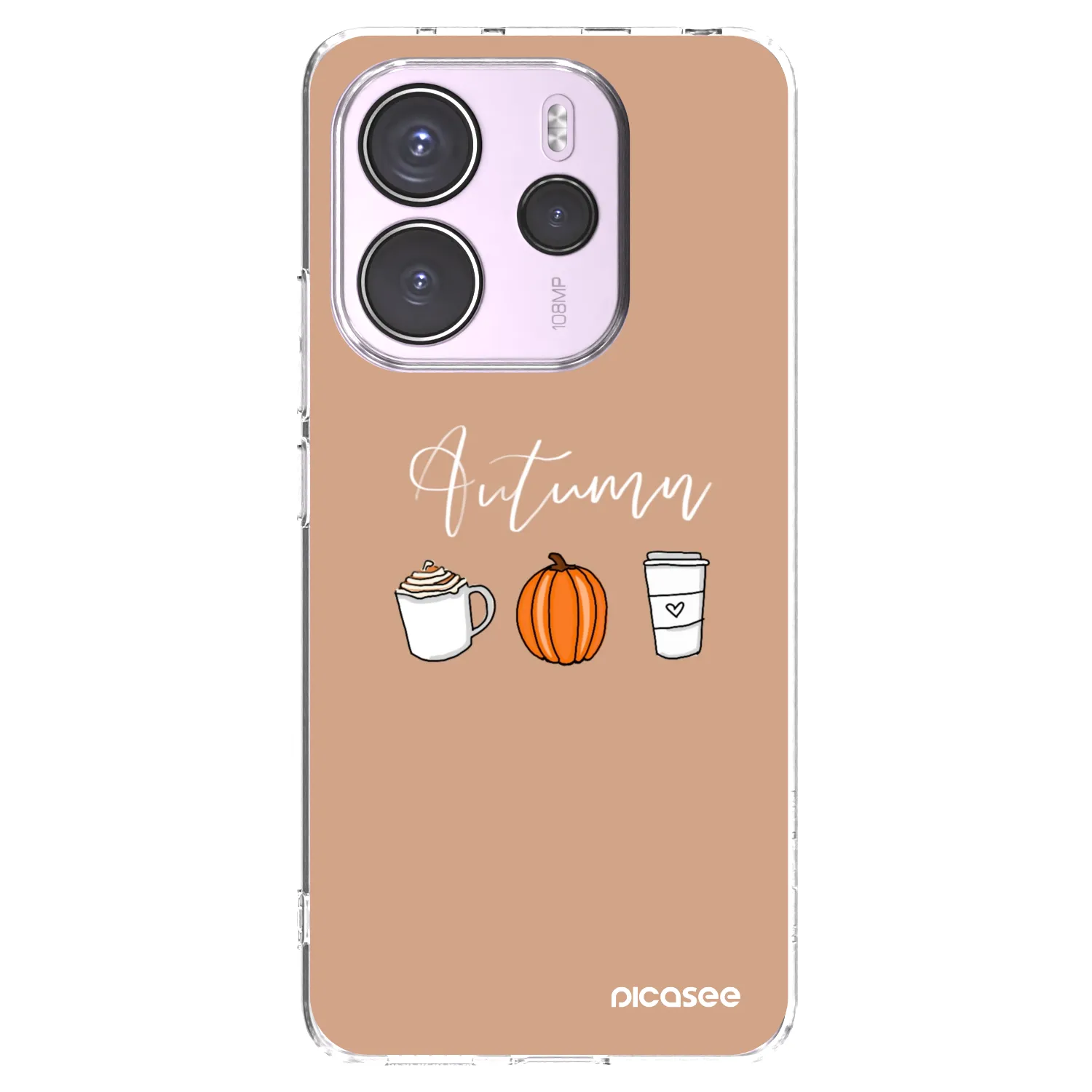 Picasee silikonový průhledný obal pro Xiaomi Redmi Note 14 4G - Autumn