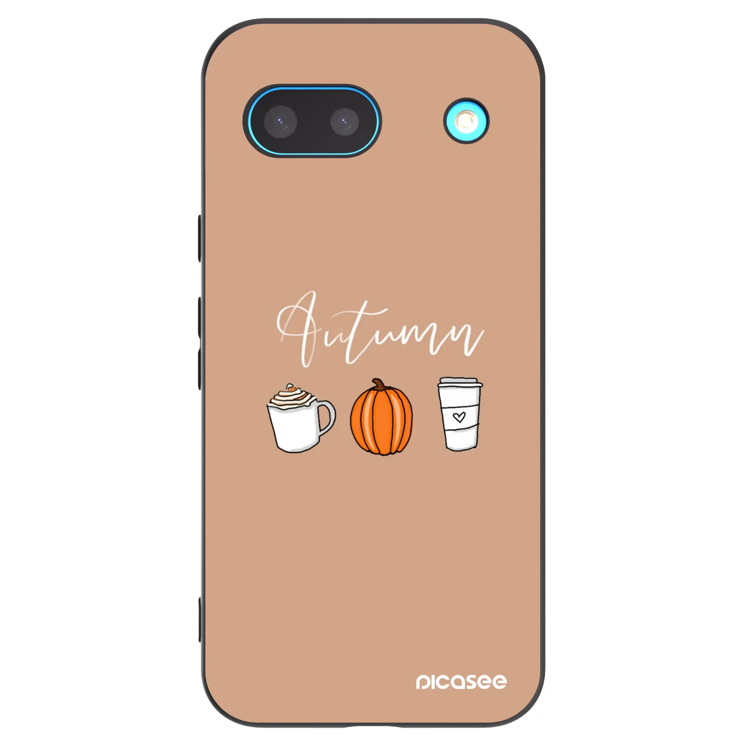 Picasee silikonový černý obal pro Google Pixel 8a - Autumn