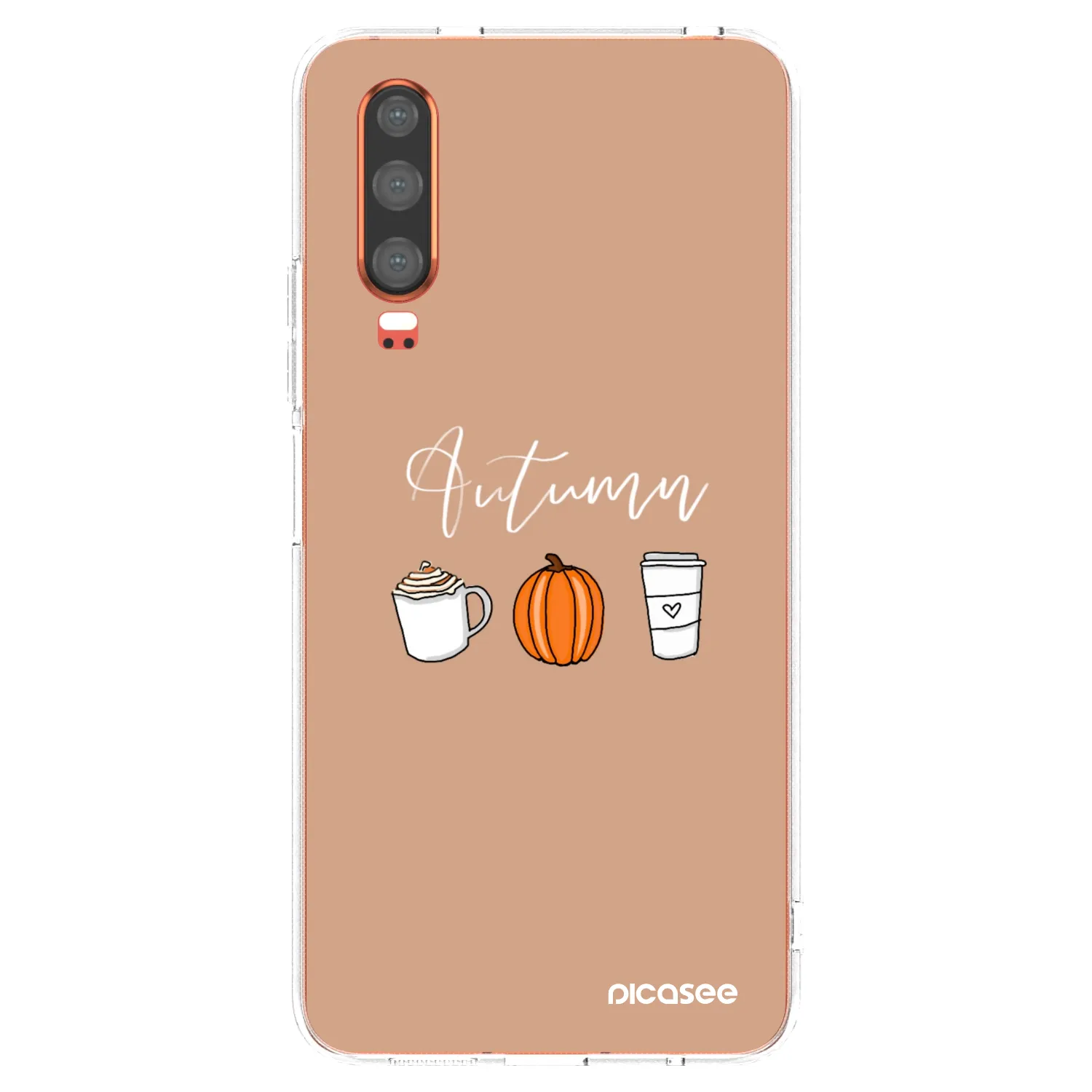 Picasee silikonový průhledný obal pro Huawei P30 - Autumn