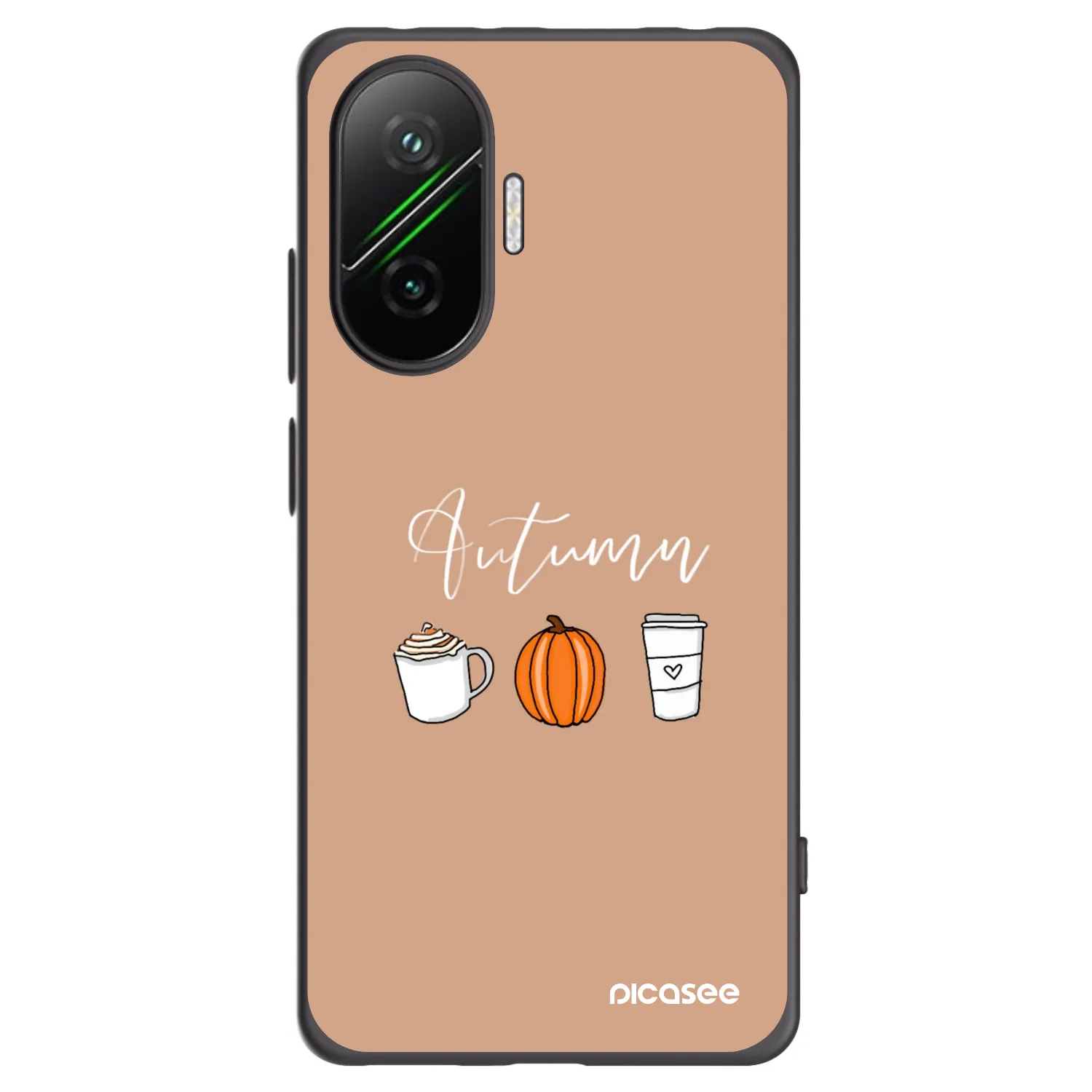 Picasee silikonový černý obal pro Xiaomi Poco F7 5G - Autumn