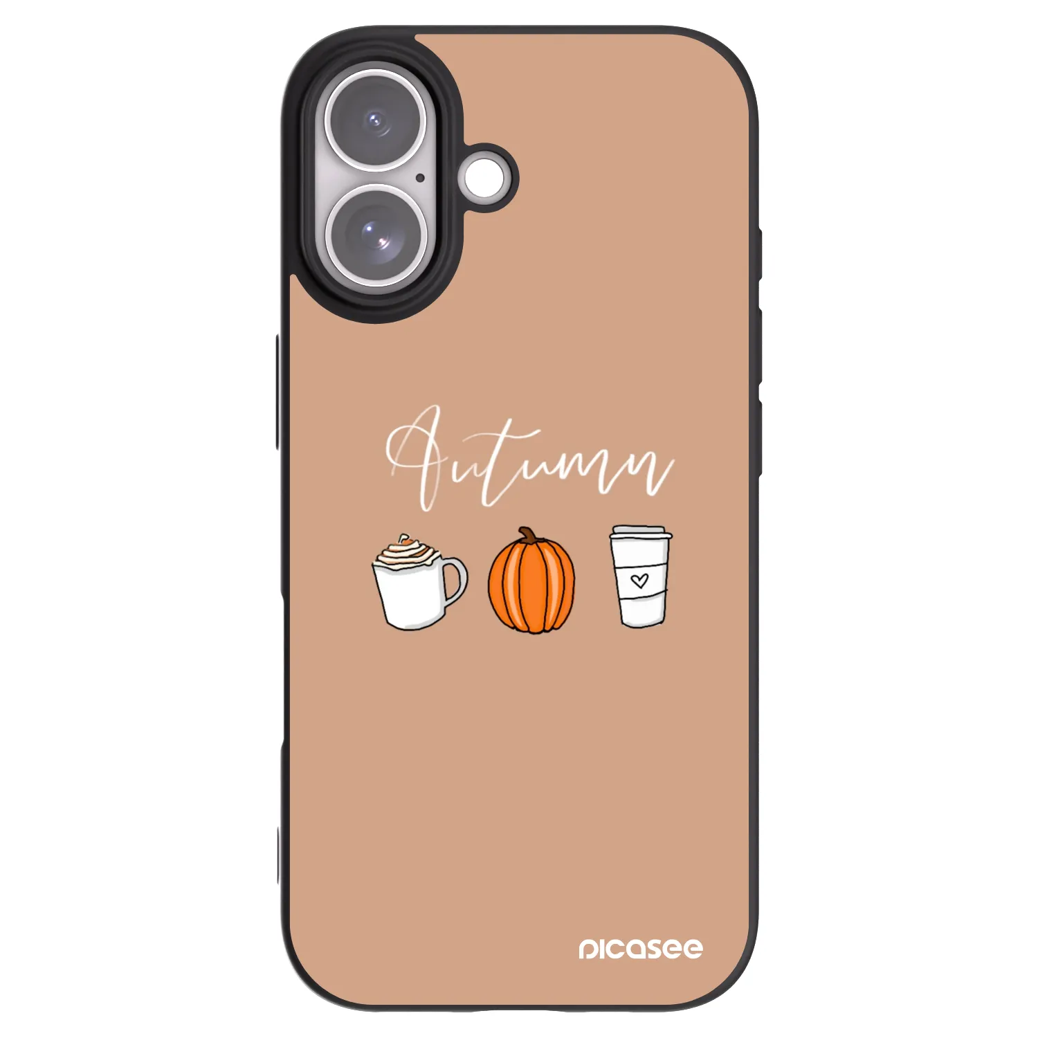Picasee silikonový černý obal pro Apple iPhone 17 - Autumn