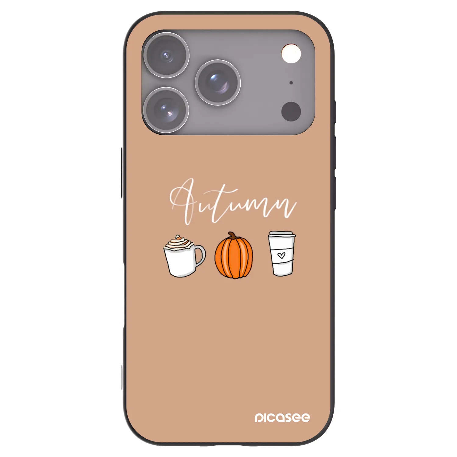 Picasee silikonový černý obal pro Apple iPhone 17 Pro - Autumn