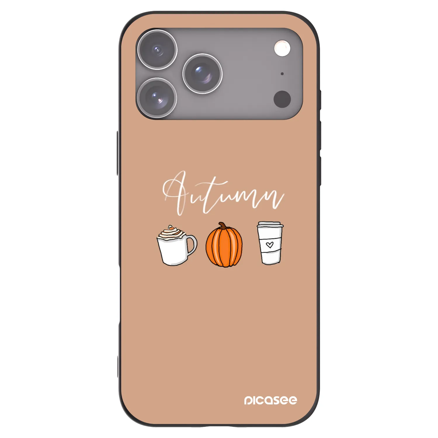 Picasee silikonový černý obal pro Apple iPhone 17 Pro Max - Autumn