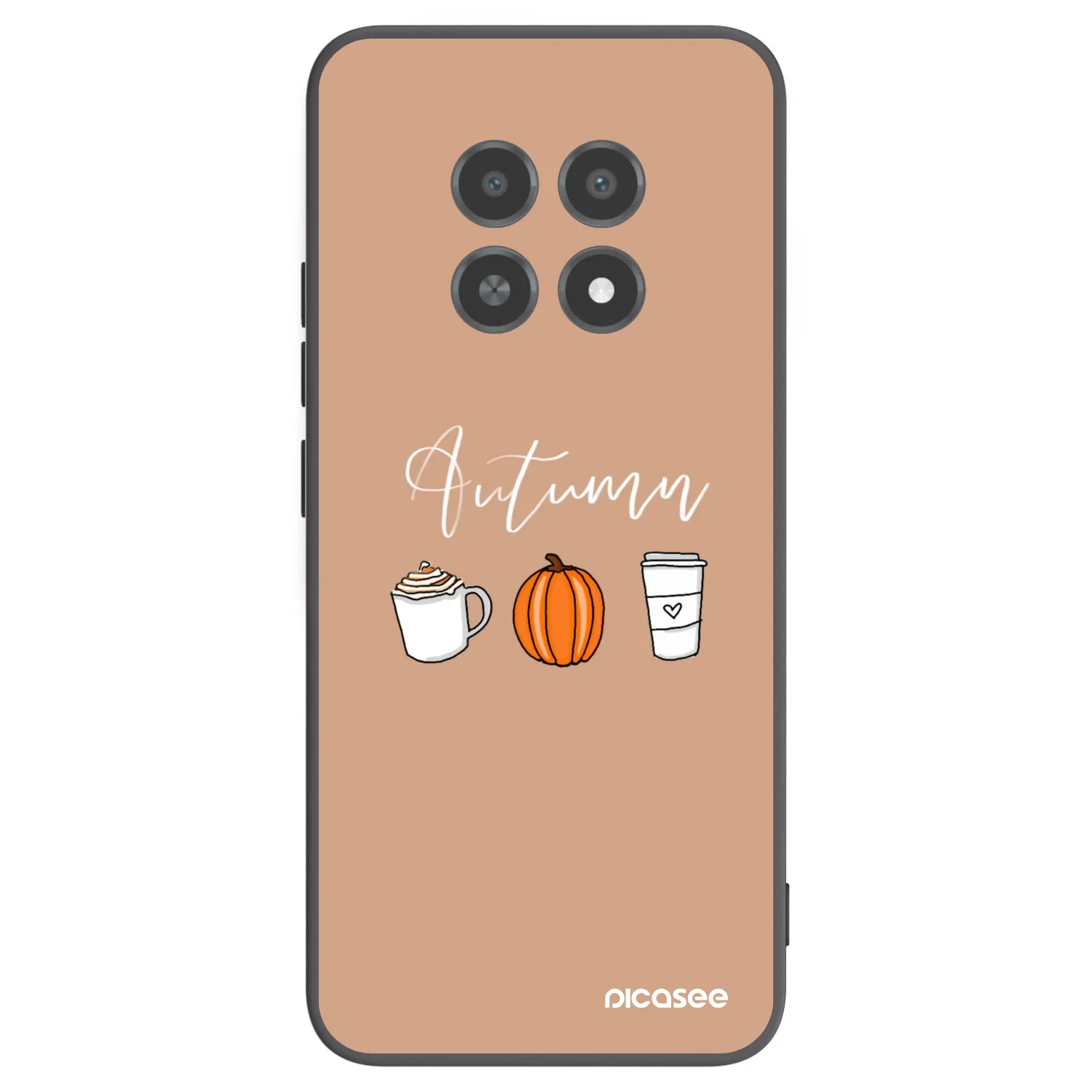 Picasee silikonový černý obal pro Realme 12X - Autumn