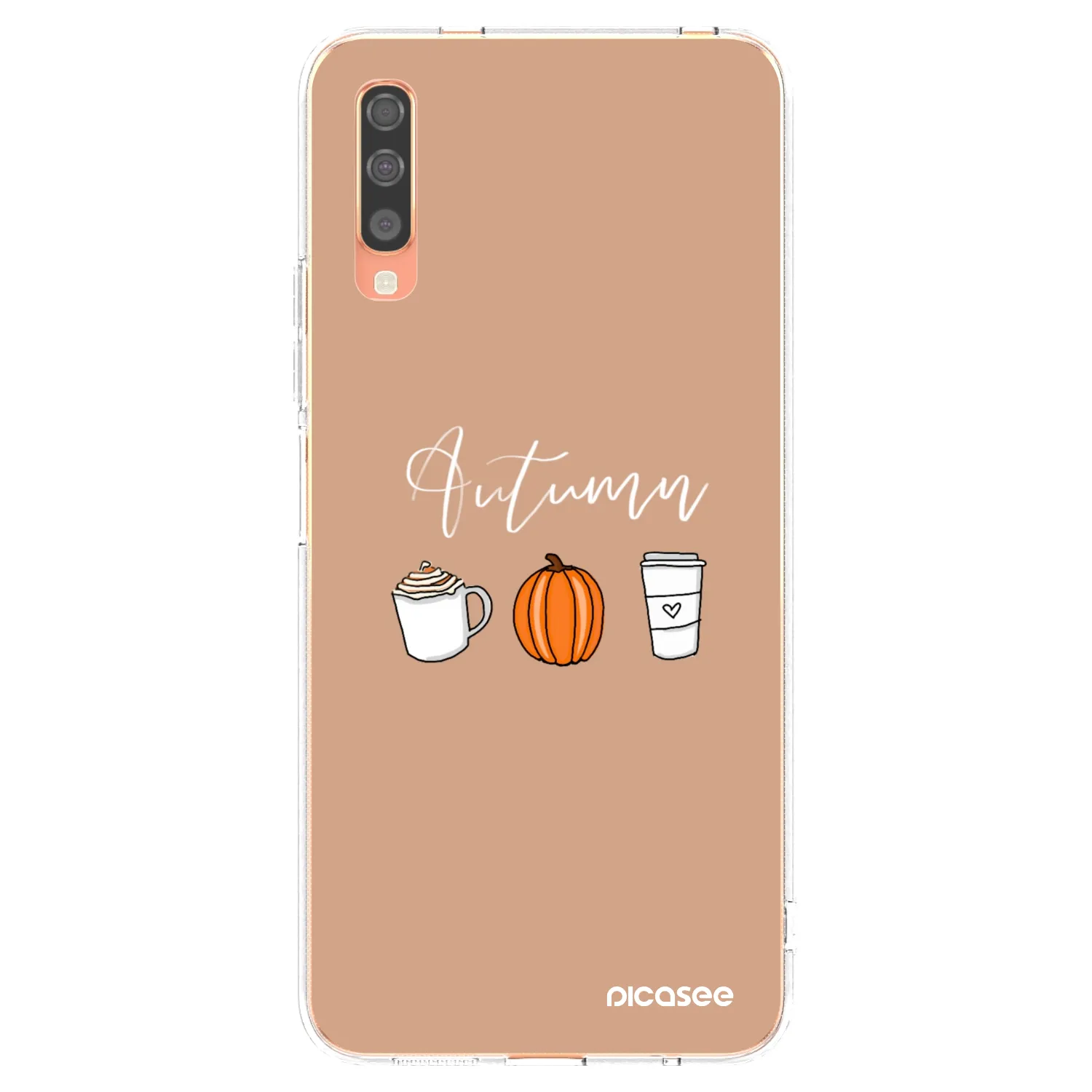 Picasee silikonový průhledný obal pro Samsung Galaxy A70 A705F - Autumn