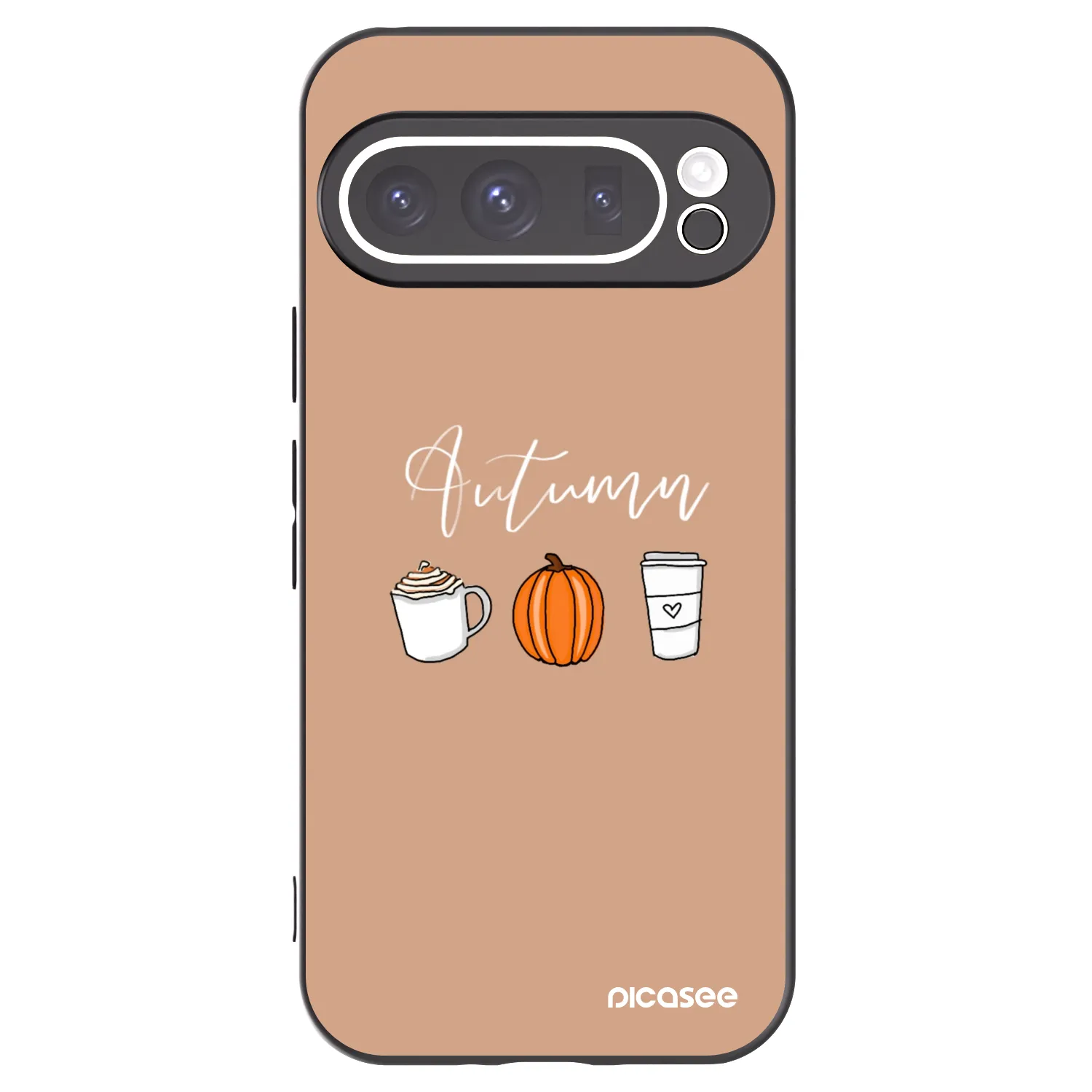 Picasee silikonový černý obal pro Google Pixel 9 Pro XL - Autumn
