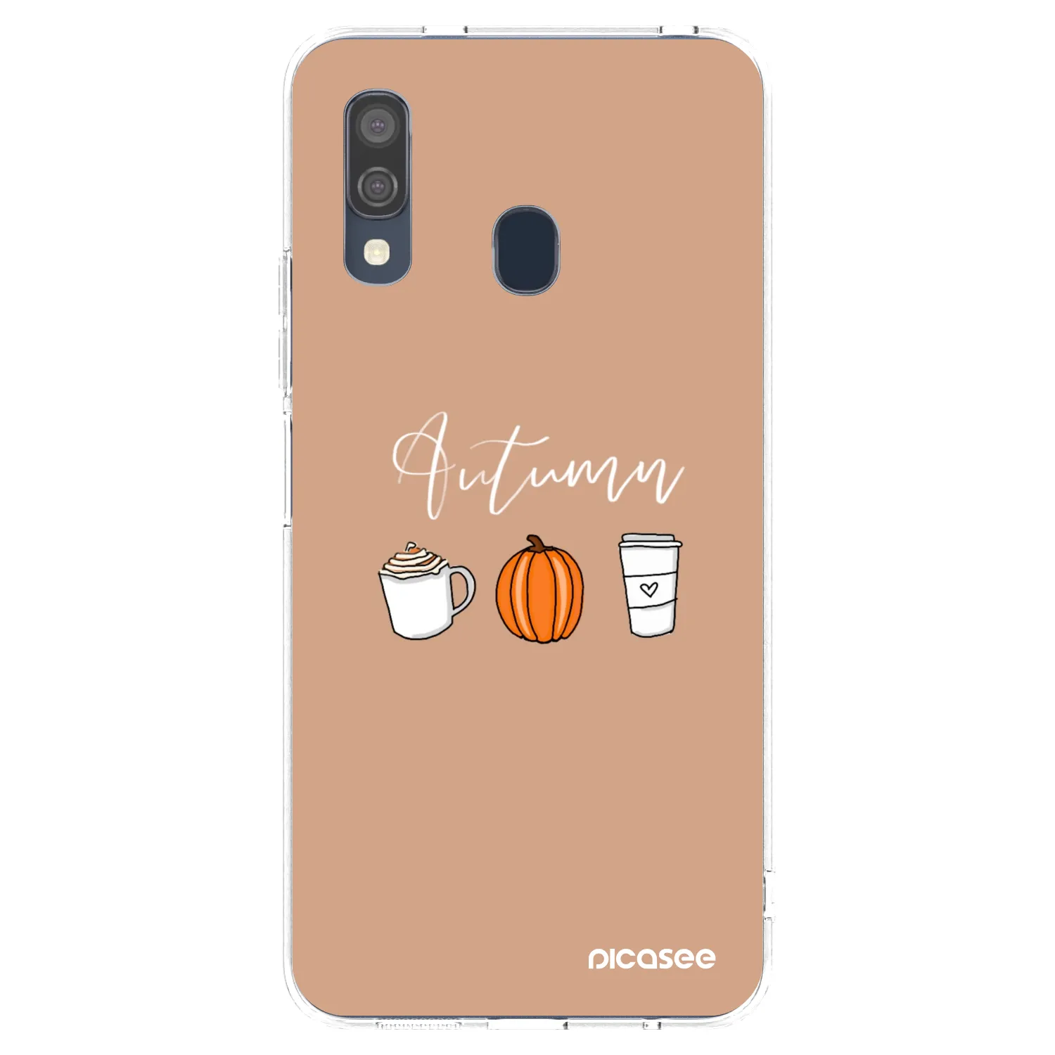 Picasee silikonový průhledný obal pro Samsung Galaxy A40 A405F - Autumn
