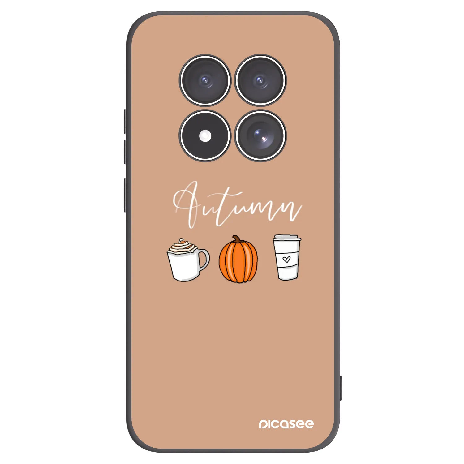 Picasee silikonový černý obal pro Xiaomi Redmi Note 15 Pro 4G - Autumn