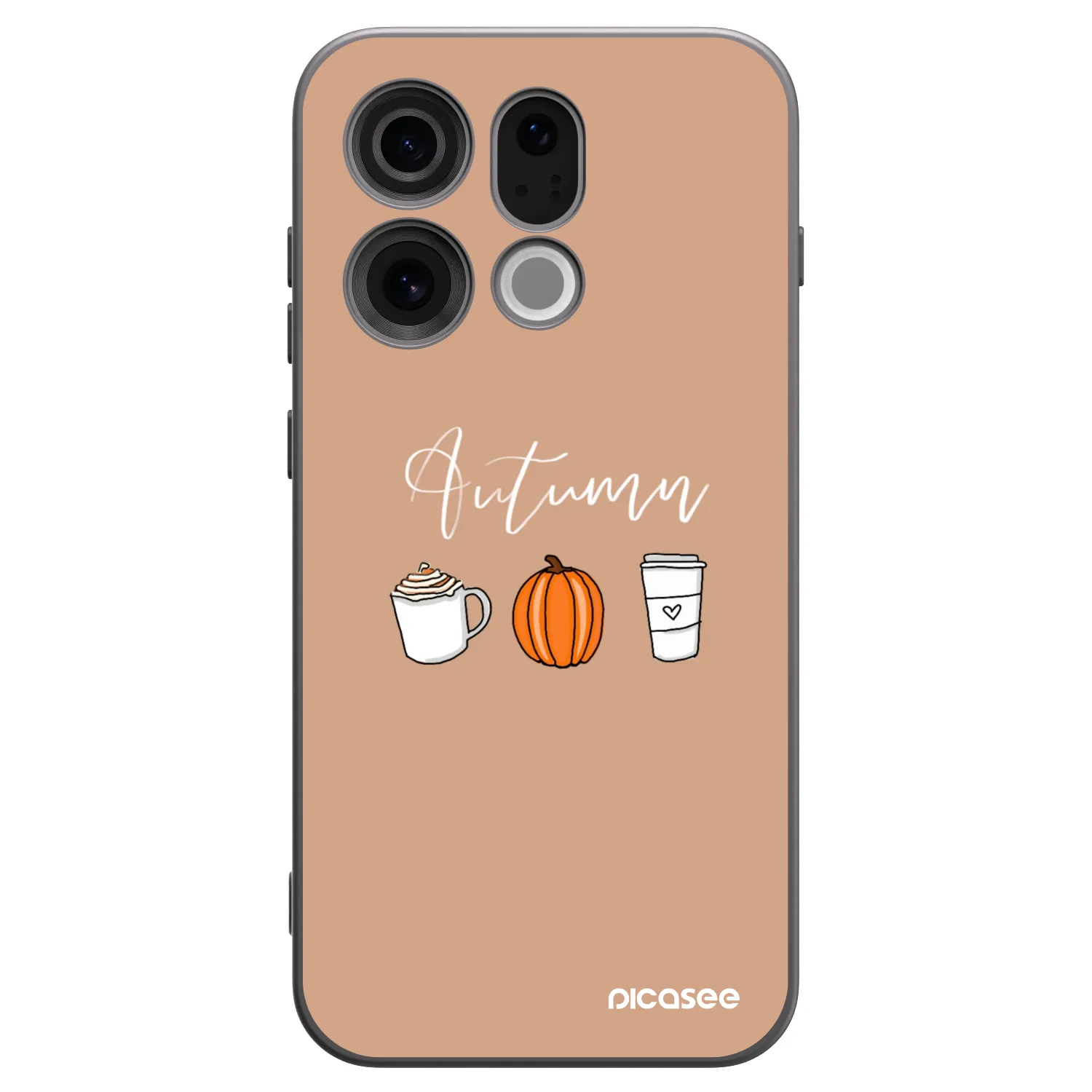 Picasee silikonový černý obal pro OPPO Find X9 - Autumn