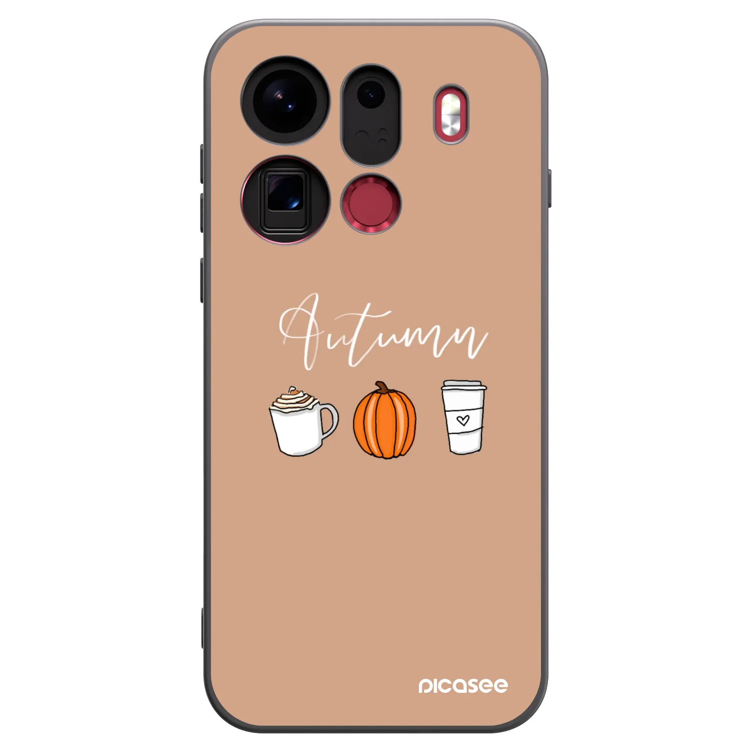 Picasee silikonový černý obal pro OPPO Find X9 Pro - Autumn