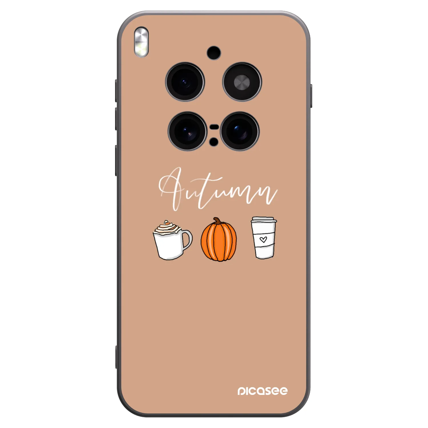 Picasee silikonový černý obal pro Vivo X300 Pro - Autumn