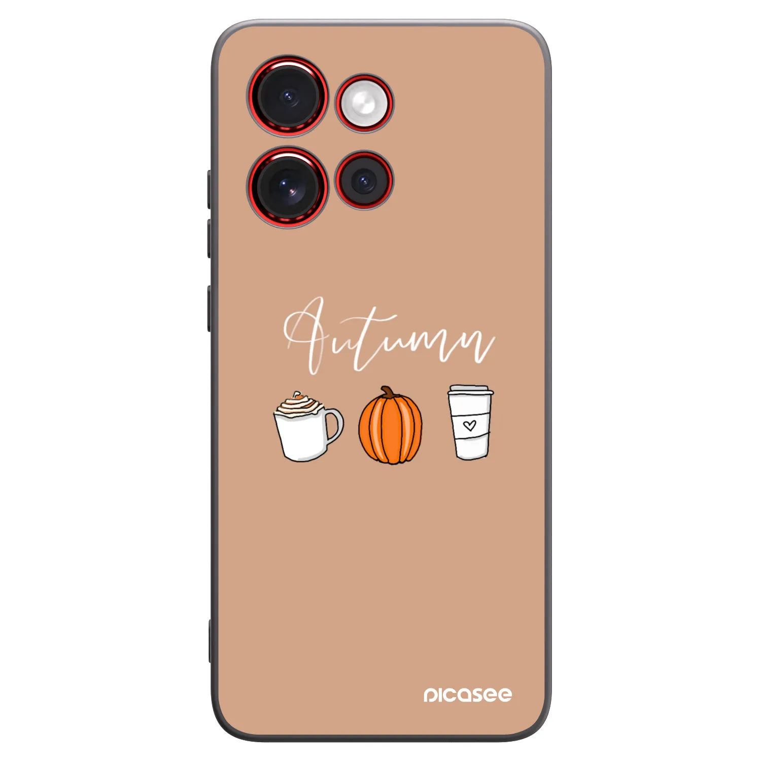 Picasee silikonový černý obal pro Motorola Edge 60 Neo 5G - Autumn