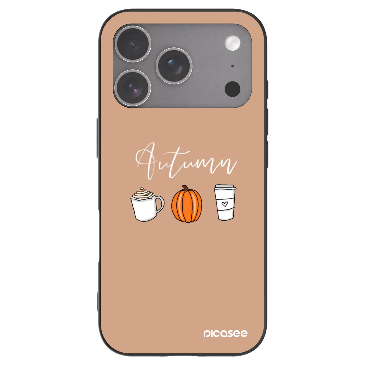 Picasee silikonový černý obal pro Apple iPhone 18 Pro - Autumn