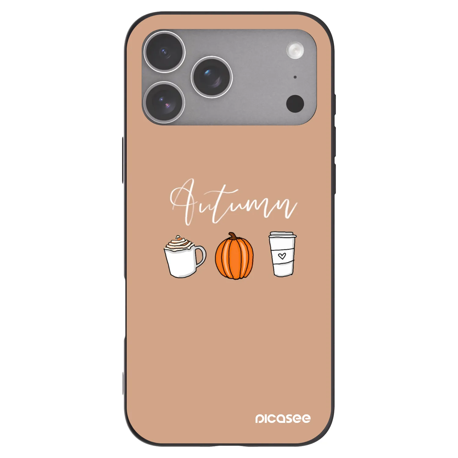 Picasee silikonový černý obal pro Apple iPhone 18 Pro Max - Autumn