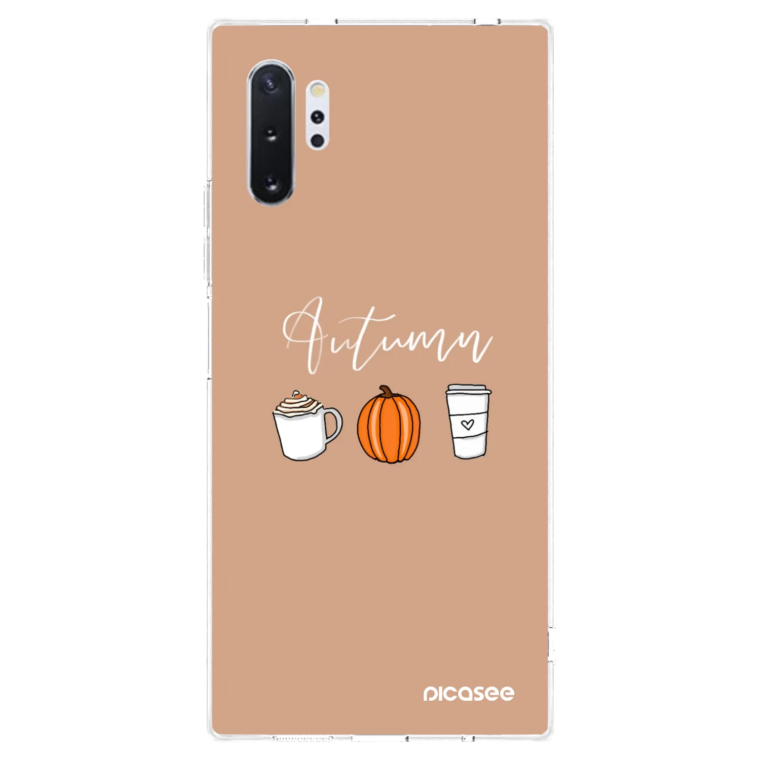 Picasee silikonový průhledný obal pro Samsung Galaxy Note 10+ N975F - Autumn