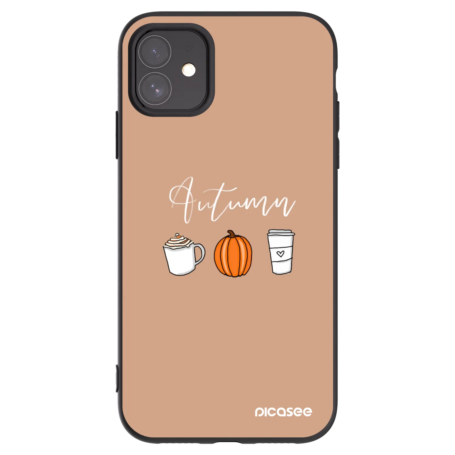 Picasee silikonový černý obal pro Apple iPhone 11 - Autumn