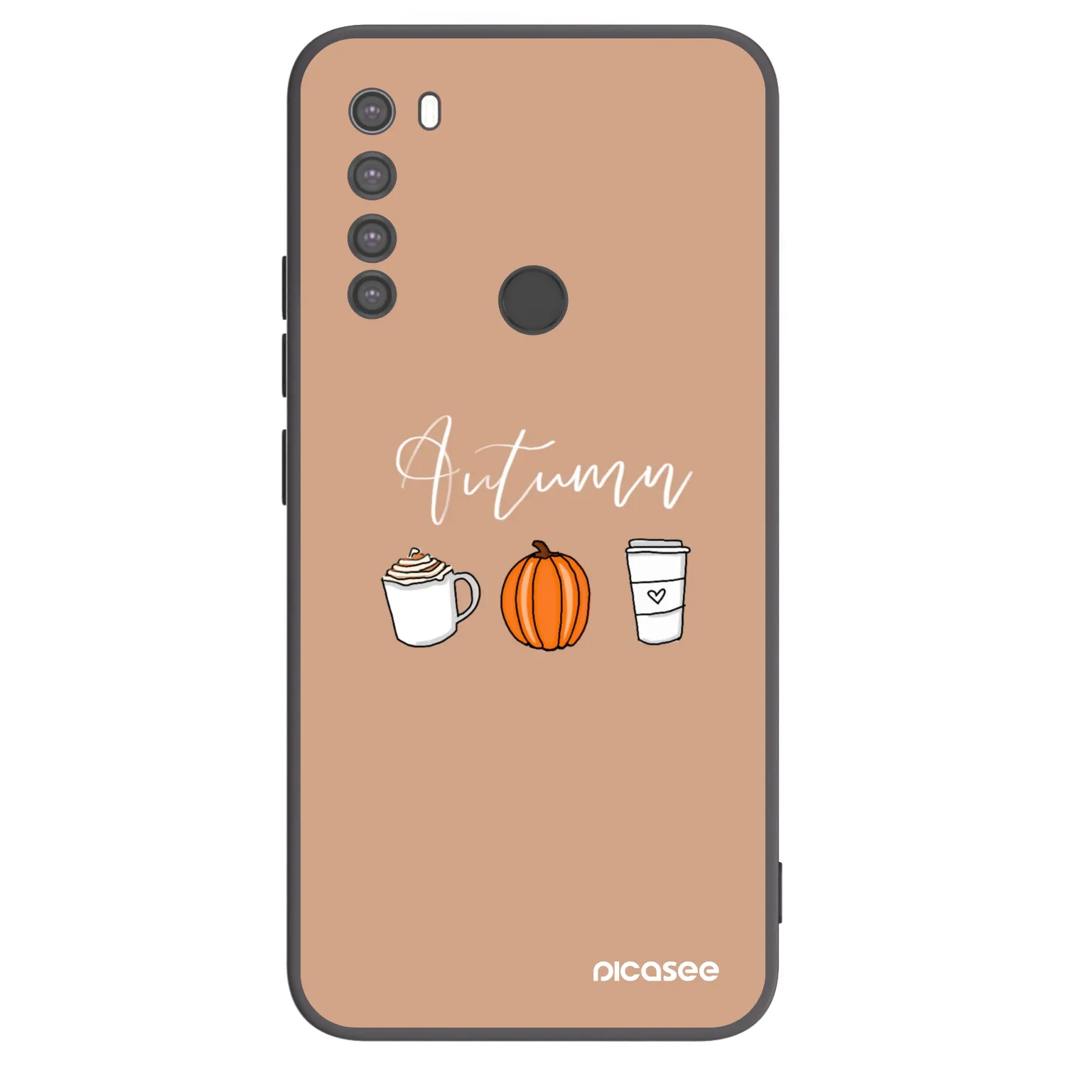 Picasee silikonový černý obal pro Xiaomi Redmi Note 8 - Autumn