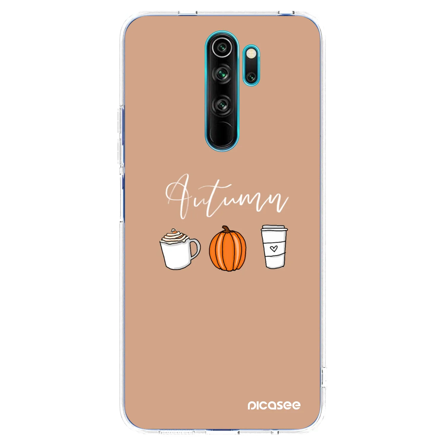 Picasee silikonový průhledný obal pro Xiaomi Redmi Note 8 Pro - Autumn