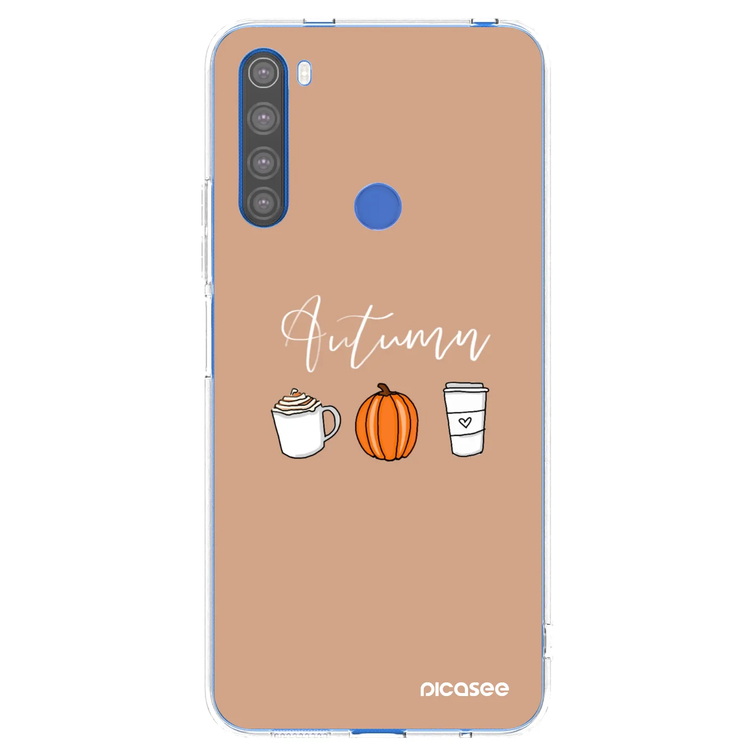 Picasee silikonový průhledný obal pro Xiaomi Redmi Note 8T - Autumn