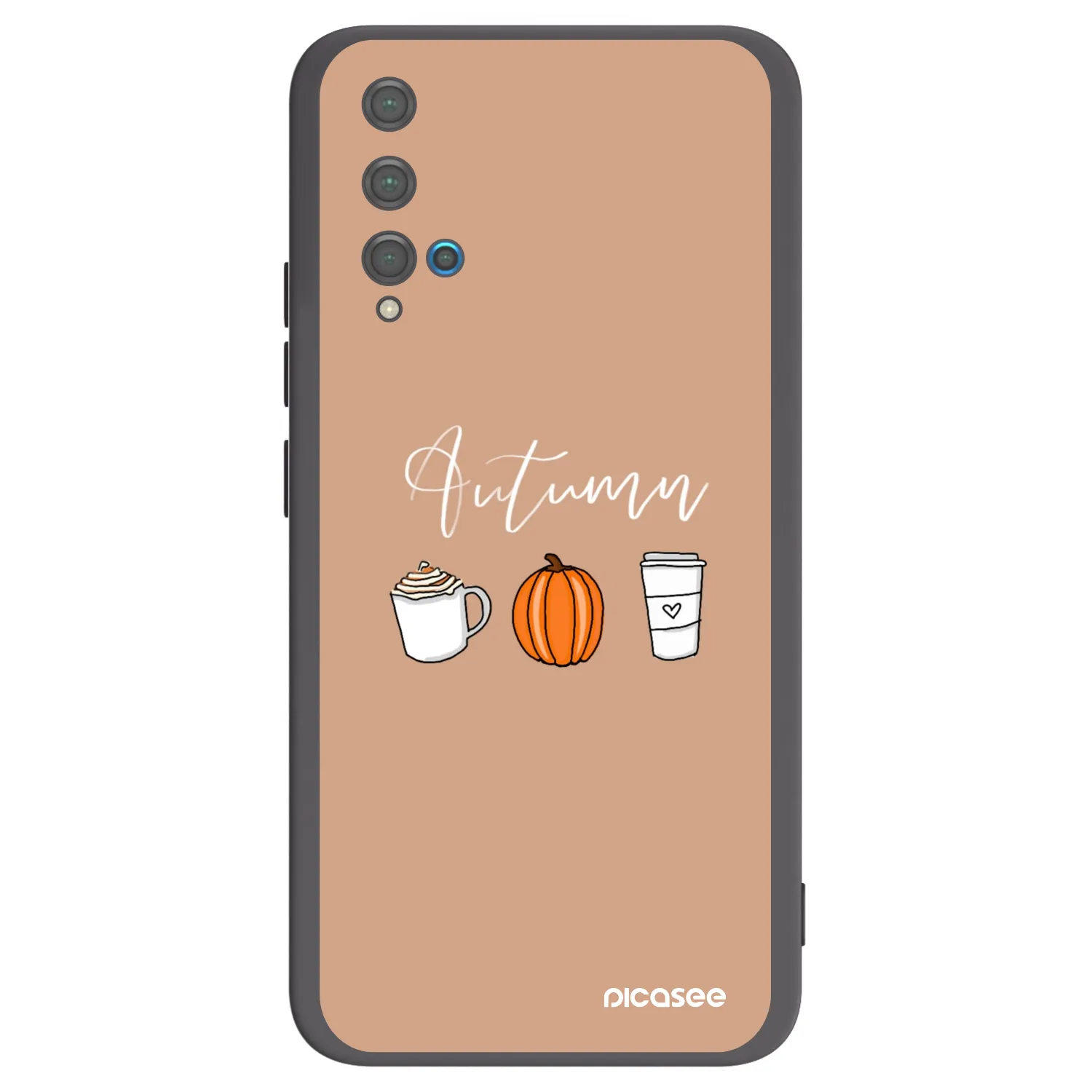 Picasee silikonový černý obal pro Huawei Nova 5T - Autumn