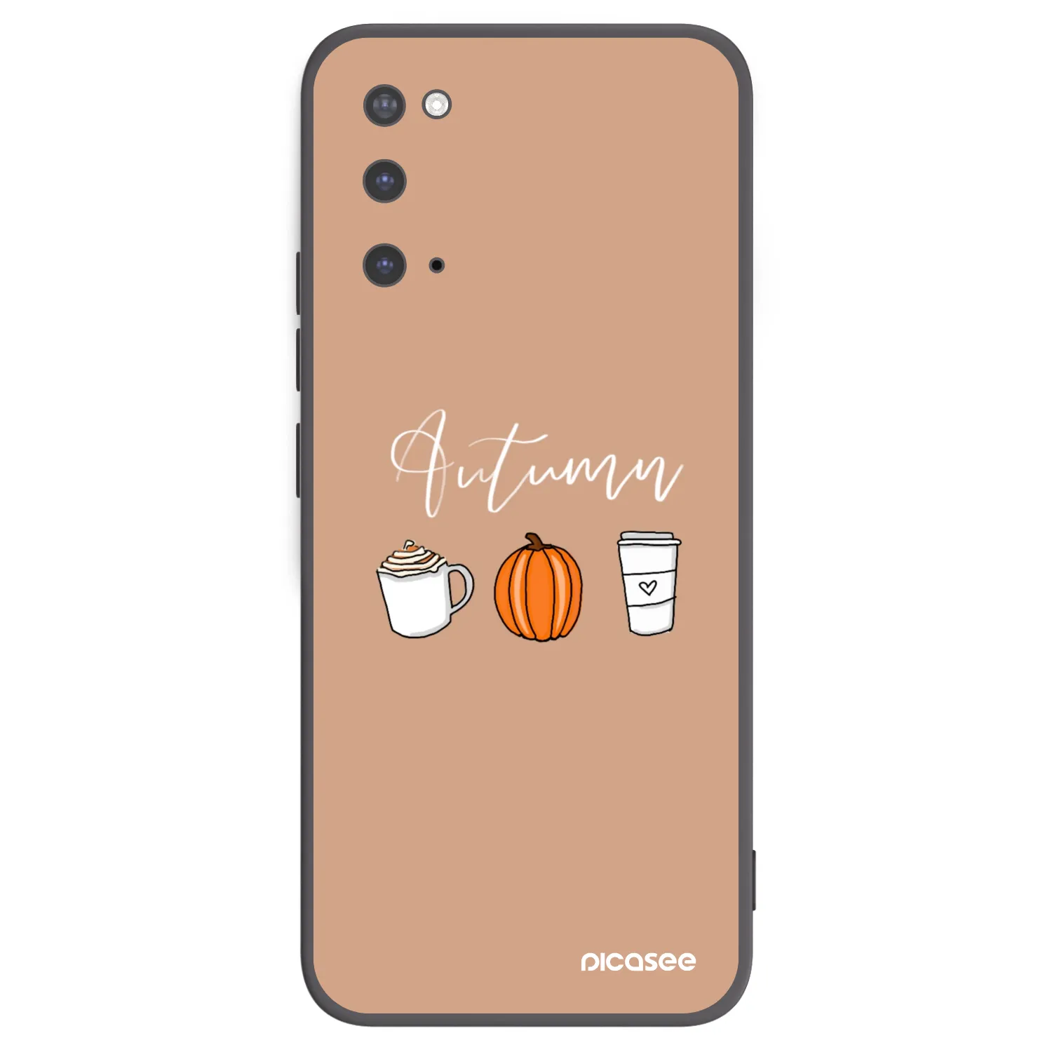 Picasee silikonový černý obal pro Samsung Galaxy S20 G980F - Autumn