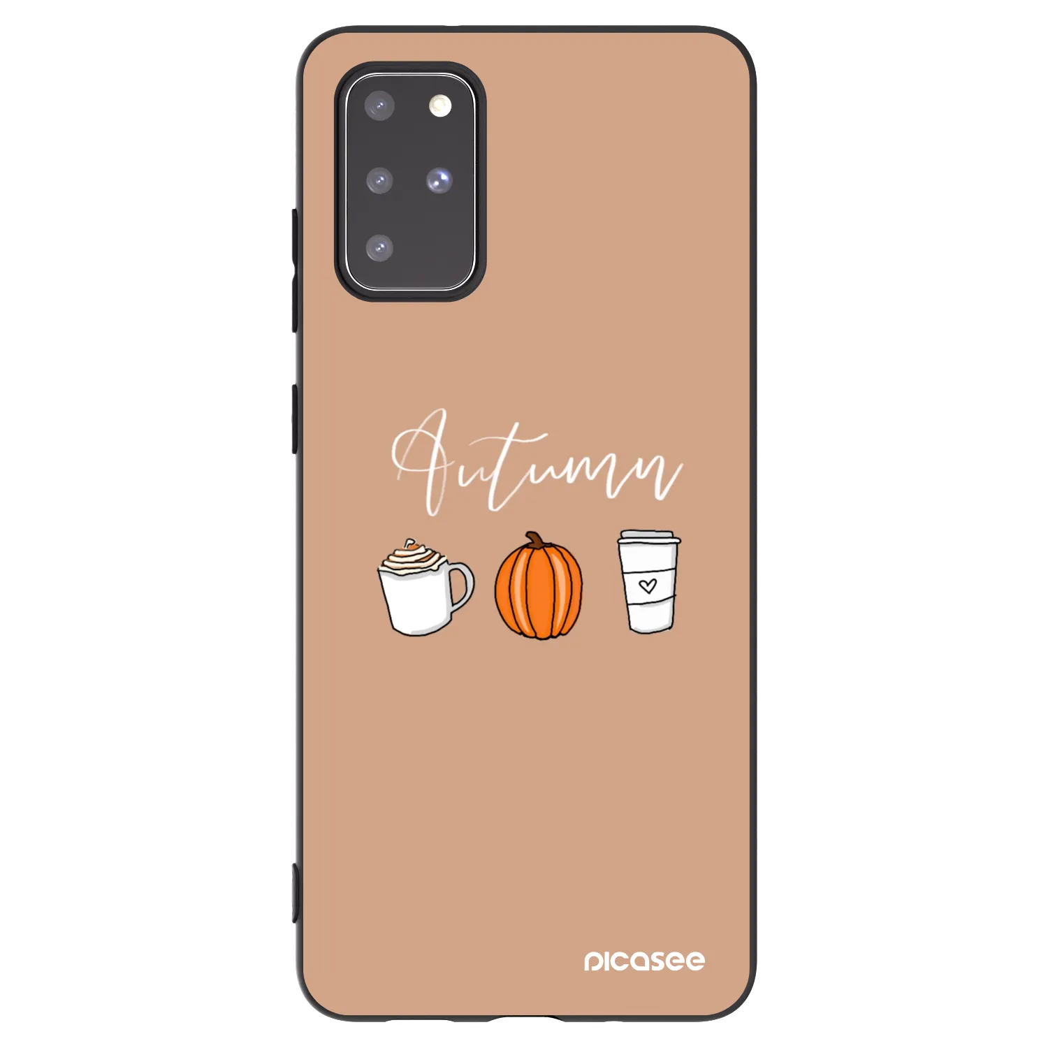 Picasee silikonový černý obal pro Samsung Galaxy S20+ G985F - Autumn