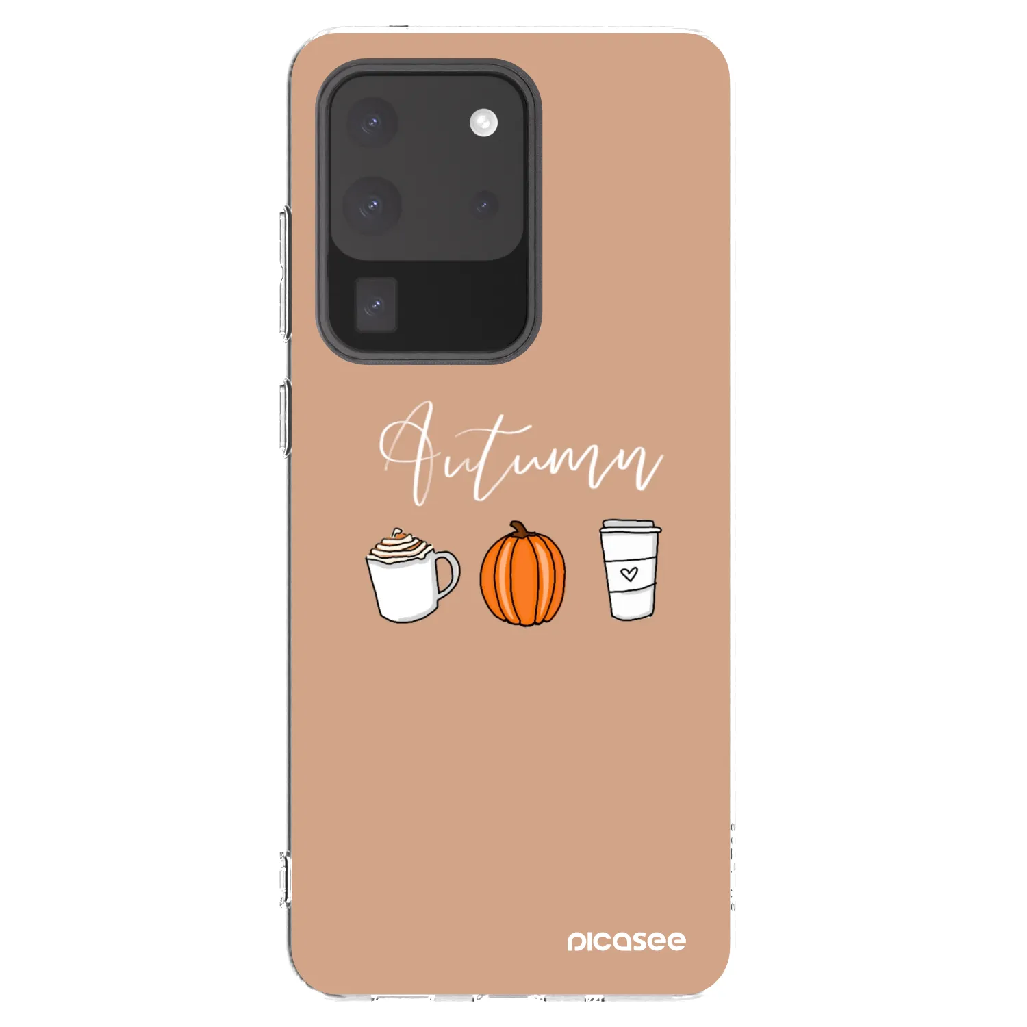 Picasee silikonový průhledný obal pro Samsung Galaxy S20 Ultra 5G G988F - Autumn