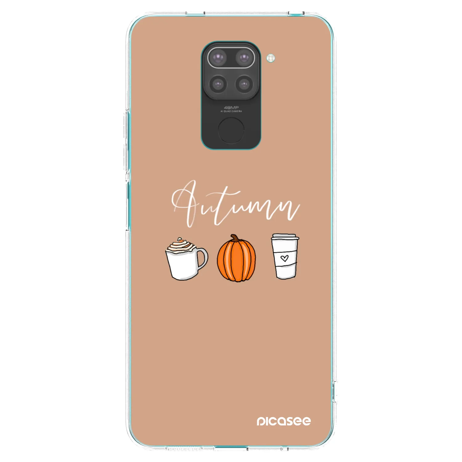 Picasee silikonový černý obal pro Xiaomi Redmi Note 9 - Autumn