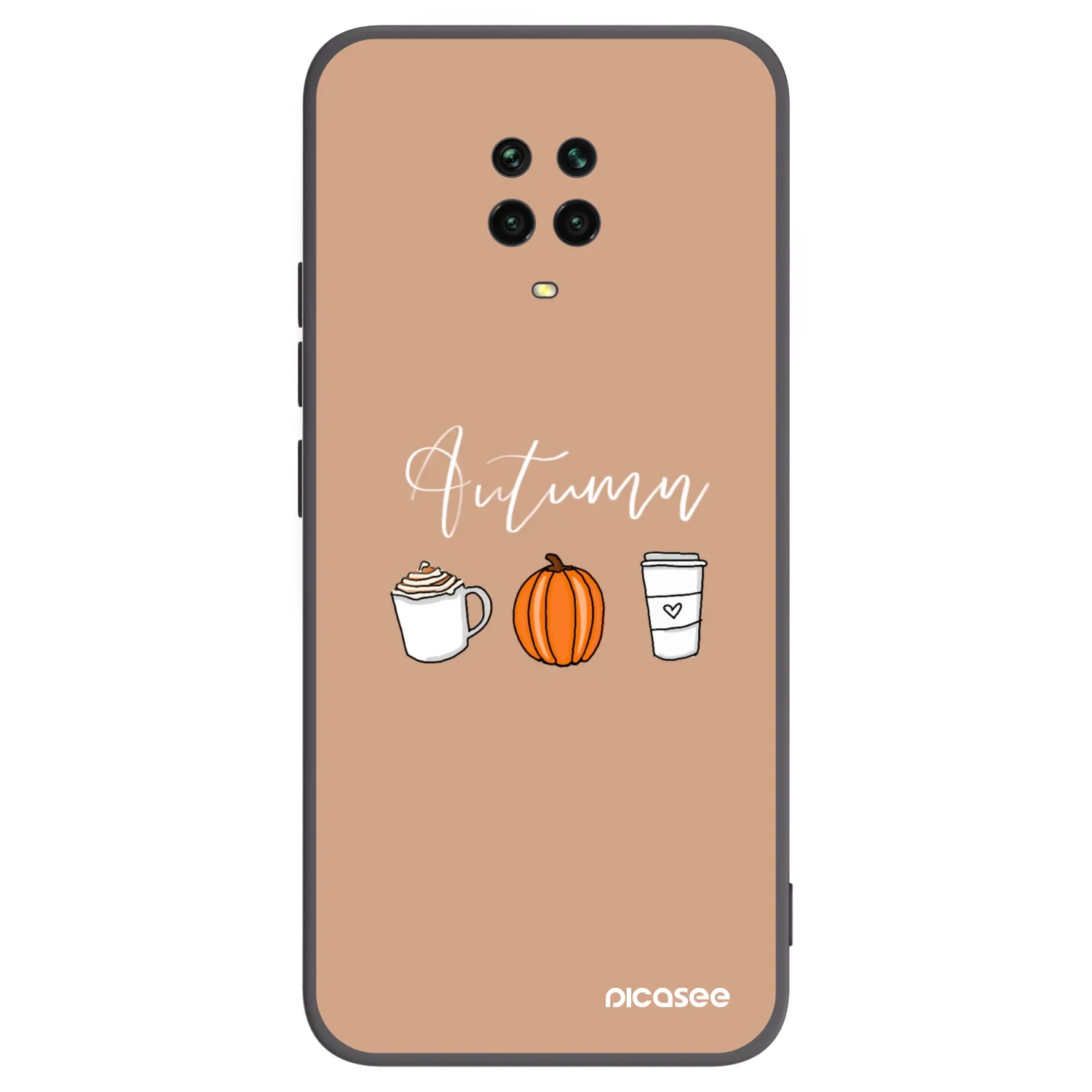 Picasee silikonový černý obal pro Xiaomi Redmi Note 9S - Autumn