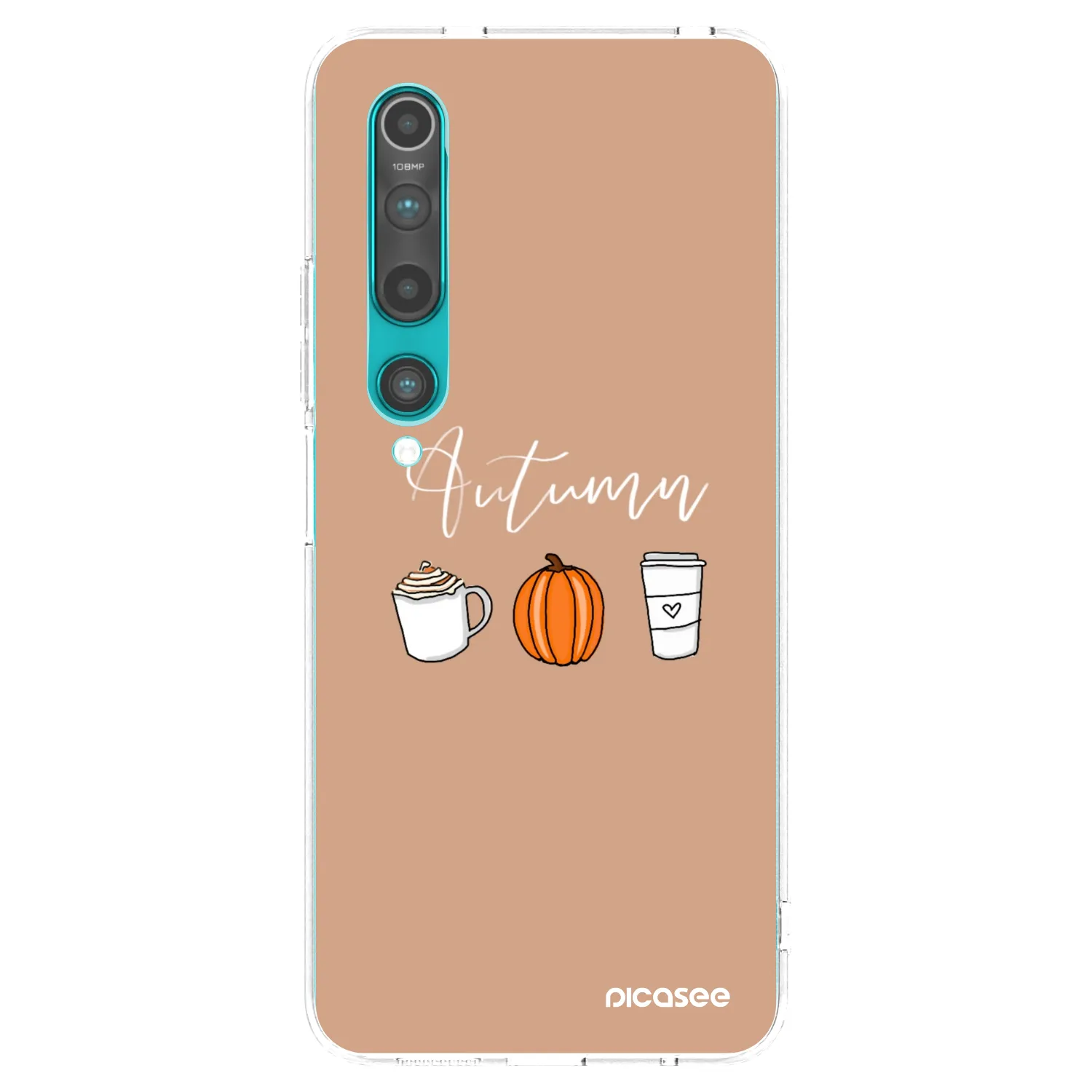 Picasee silikonový průhledný obal pro Xiaomi Mi 10 - Autumn