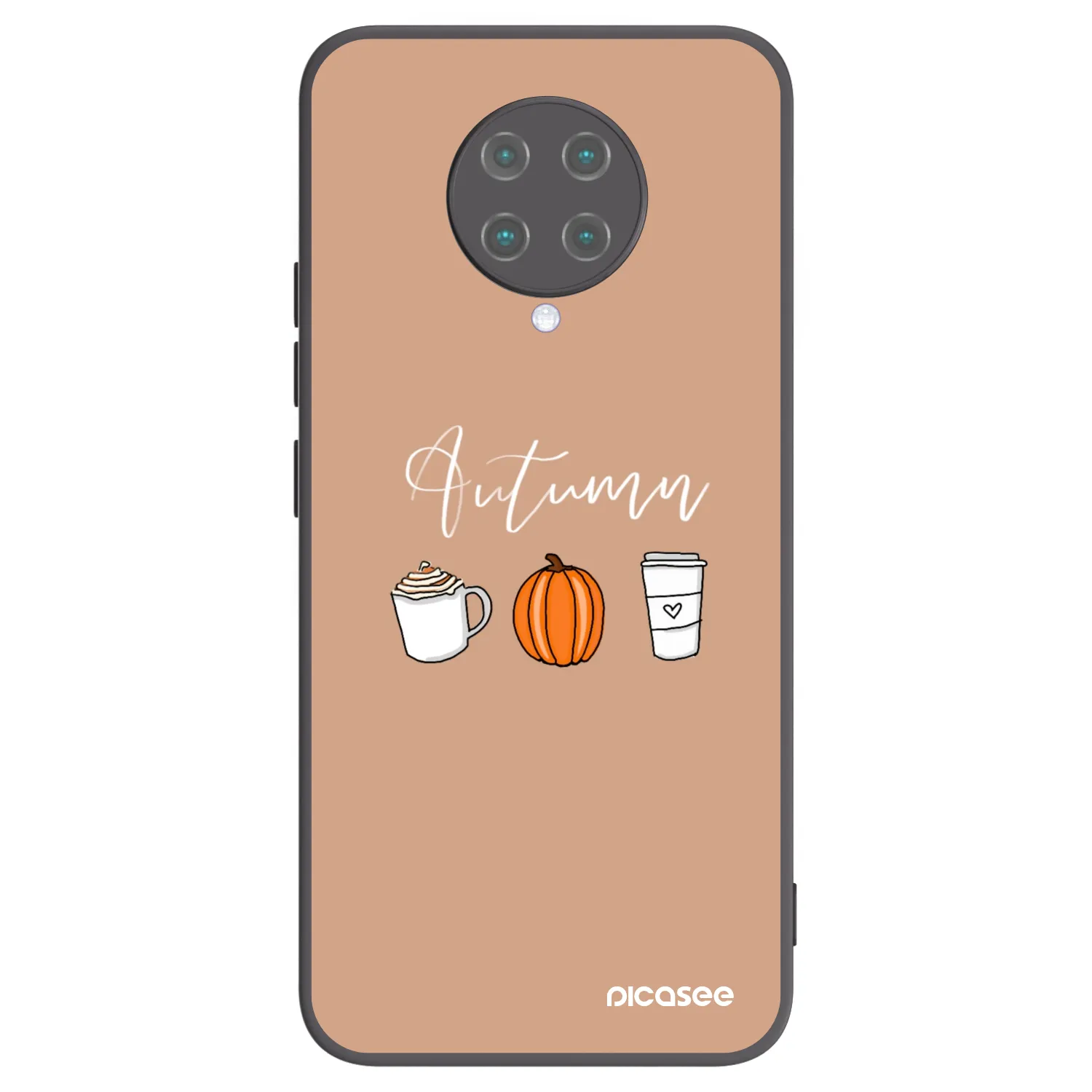 Picasee silikonový černý obal pro Xiaomi Poco F2 Pro - Autumn