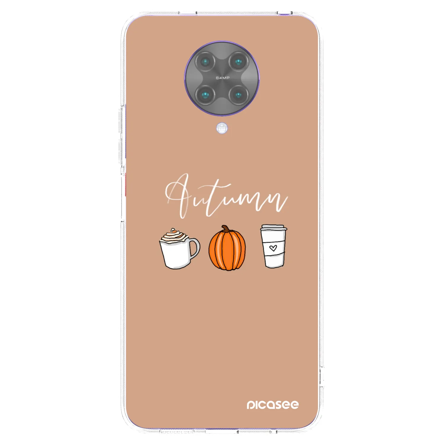 Picasee silikonový průhledný obal pro Xiaomi Poco F2 Pro - Autumn