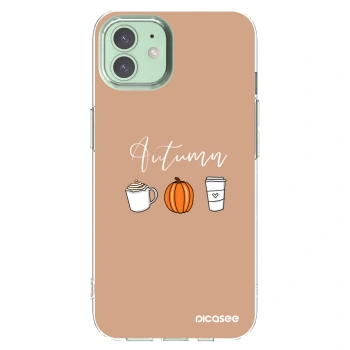 Picasee silikonový průhledný obal pro Apple iPhone 12 Pro - Autumn