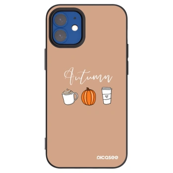 Picasee silikonový černý obal pro Apple iPhone 12 mini - Autumn