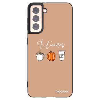 Picasee silikonový černý obal pro Samsung Galaxy S21 5G G991B - Autumn
