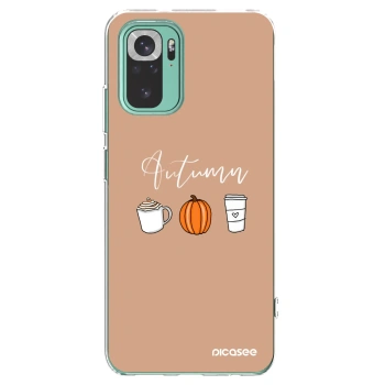 Picasee silikonový průhledný obal pro Xiaomi Redmi Note 10 Pro - Autumn