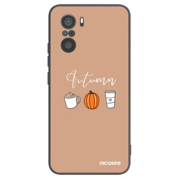 Picasee silikonový černý obal pro Xiaomi Poco F3 - Autumn