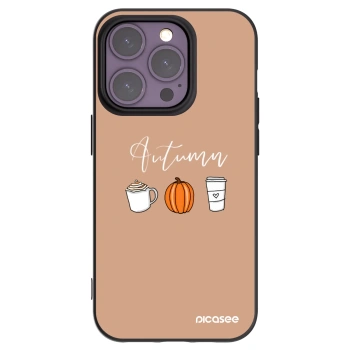 Picasee silikonový černý obal pro Apple iPhone 14 Pro - Autumn