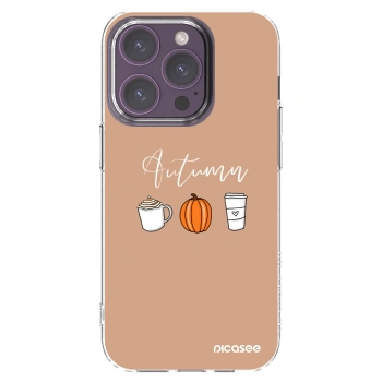Picasee silikonový průhledný obal pro Apple iPhone 14 Pro - Autumn
