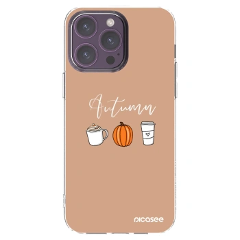 Picasee silikonový průhledný obal pro Apple iPhone 14 Pro Max - Autumn