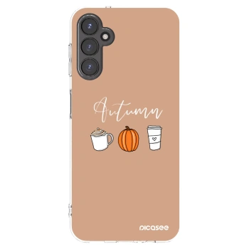 Picasee silikonový průhledný obal pro Samsung Galaxy A14 4G A145R - Autumn
