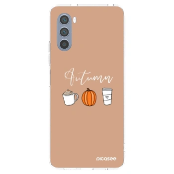 Picasee silikonový průhledný obal pro Motorola Moto G62 - Autumn