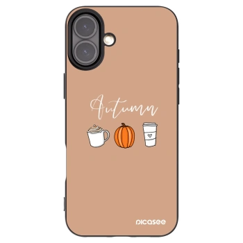 Picasee silikonový černý obal pro Apple iPhone 16 Plus - Autumn