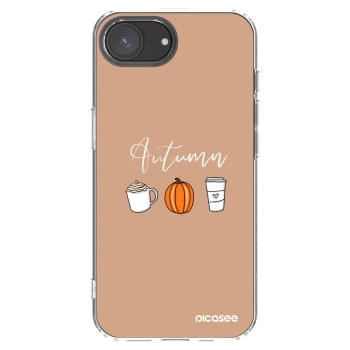 Picasee silikonový průhledný obal pro Apple iPhone 16e - Autumn