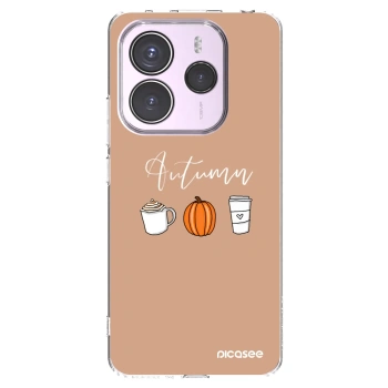 Picasee silikonový průhledný obal pro Xiaomi Redmi Note 14 5G - Autumn